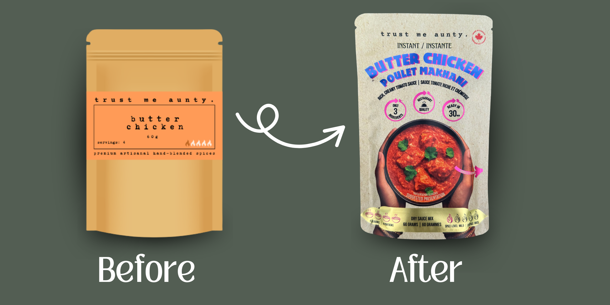 Packaging Before & After upgrade